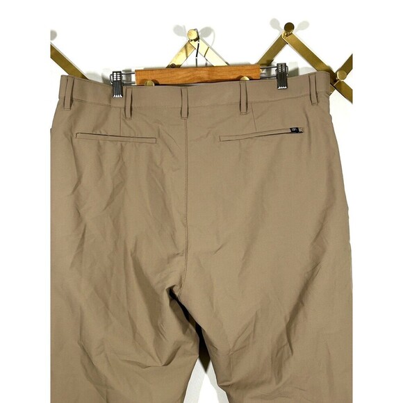 New Banana Republic Men's Stretch Slim Fit Flat Front Pants Khaki 40x32 nwt - Picture 6 of 9